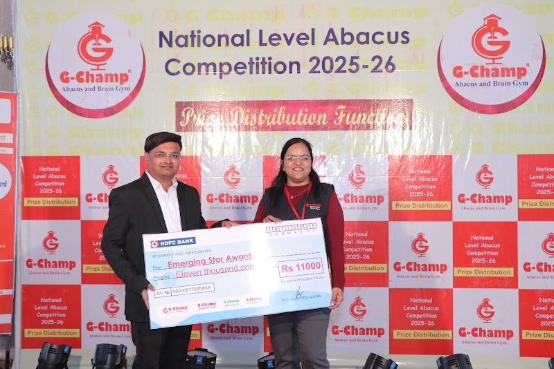 G-Champ Abacus, Gayatri Nagar — franchise award 2
