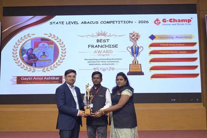 Gaytri Amol Ashtikar — Best Franchise at the G-Champ State Level Abacus Competition 2026