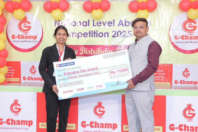 G-Champ Abacus, Nagpur — franchise award 2