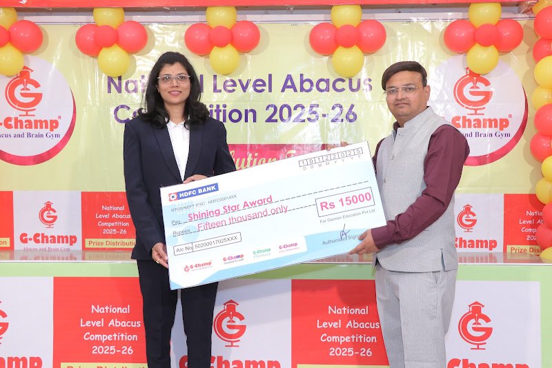 G-Champ Abacus, Bhandara — franchise award 2