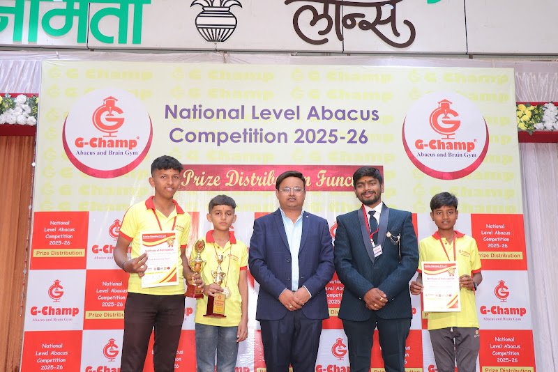 G-Champ Abacus, Tuljapur — student achievement 1