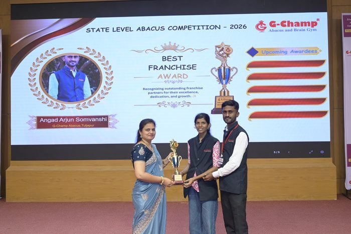 Angad Arjun Somvanshi — Best Franchise at the G-Champ State Level Abacus Competition 2026