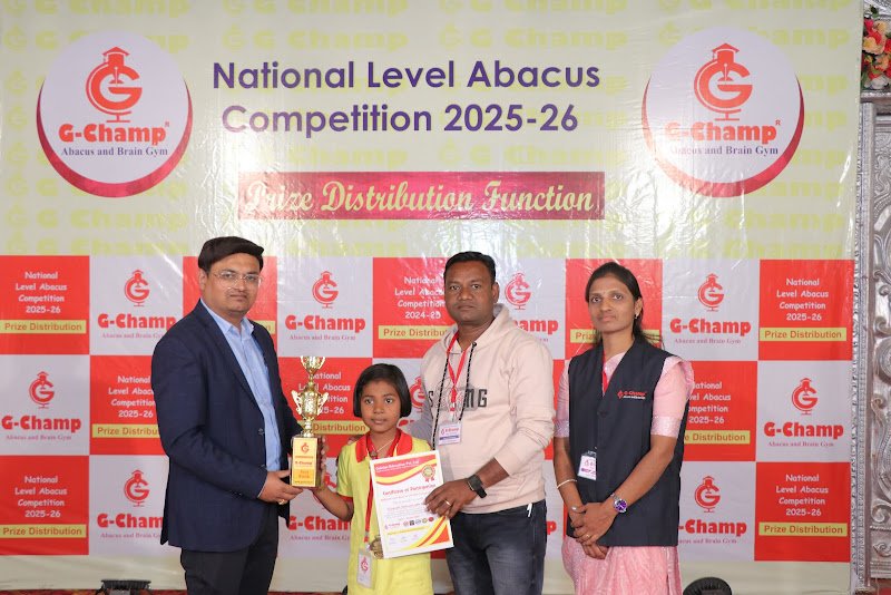 G-Champ Abacus, Degloor. — student achievement 6