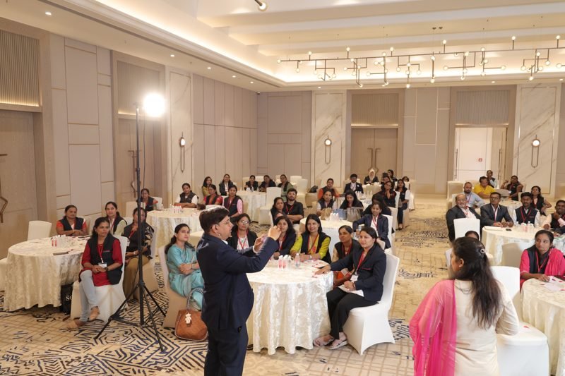 G-Champ franchise partners seated at the conclave hall during the sessions at Hotel Express Inn, Chhatrapati Sambhajinagar